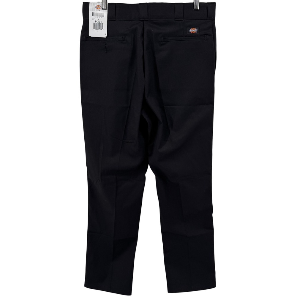 Dickies 874 Flex‎ Work Pants Mens 34x34 Black Original Fit Twill Trousers